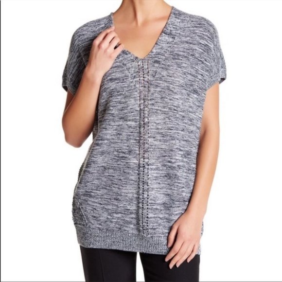 NWT Vince Short Sleeve Cotton Knit Sweater - Picture 3 of 15